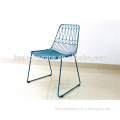 2016 colorful garden wire dining chair